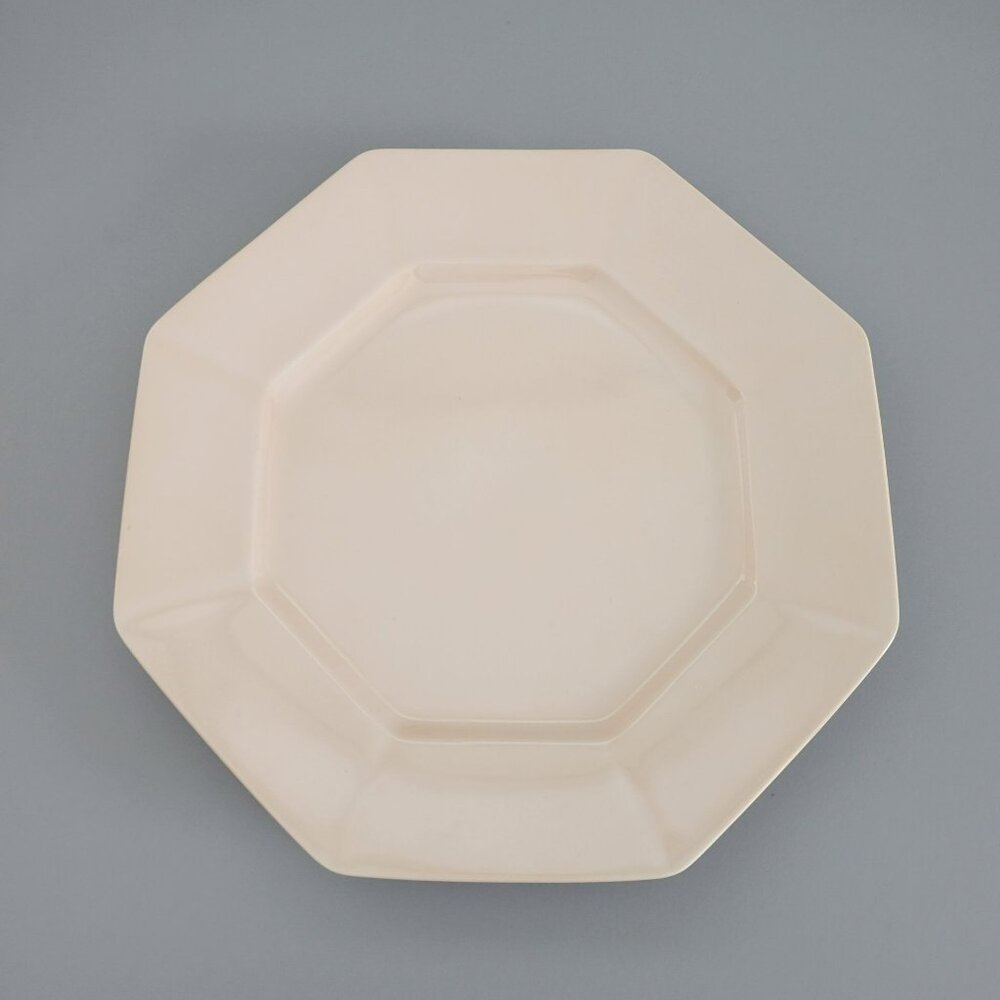 Fitz & Floyd Peach Octagonal Plate, Total Color Collection, Vintage c.1980s, Lig - Picture 2 of 8